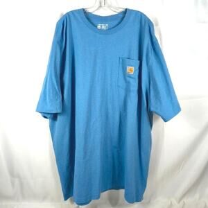CARHARTT 3XL Henley Short Sleeve Pocket Loose Fit